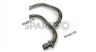 For Royal Enfield GT and Interceptor 650 Silver Stallion Bend Header Pipe Polished - SPAREZO